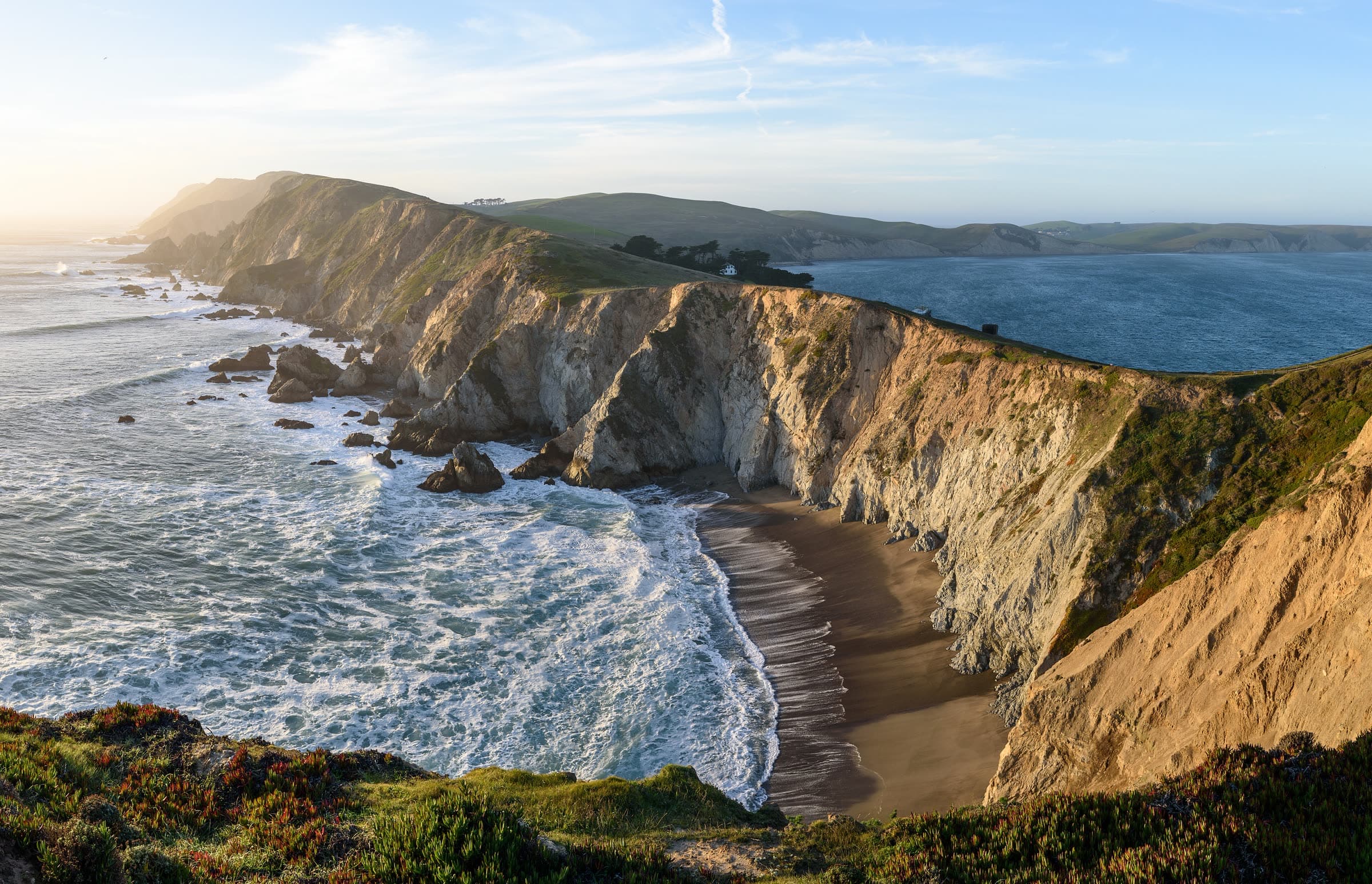 Headlands of Point Reyes National Seashore on the Marin County coast